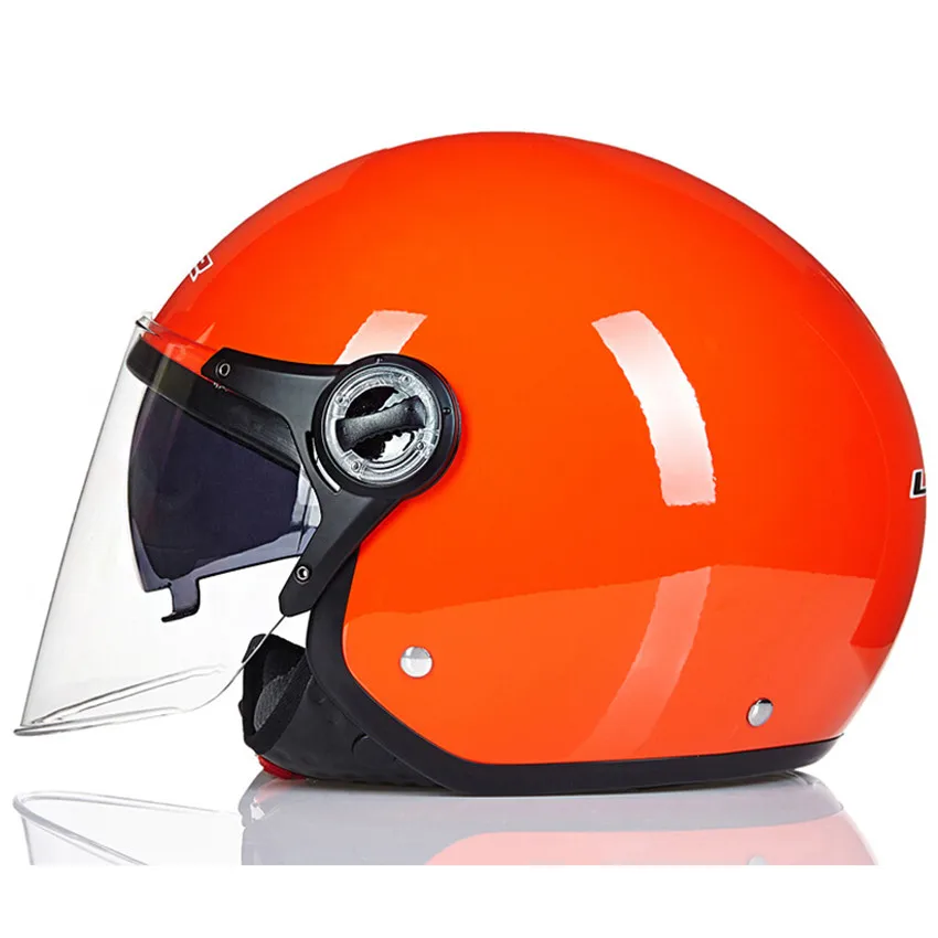LS2 OF577 скутер с открытым лицом мотоциклетный шлем для женщин и мужчин Casco Moto Casque cask Capacetes de Motociclista - Цвет: Оранжевый