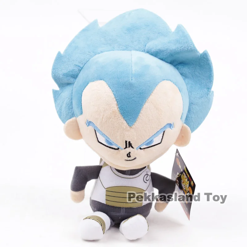

Dragon Ball Z Super Saiyan God SS Bule Son Goku / Vegeta Plush Toy Soft Stuffed Doll 12inch 30cm