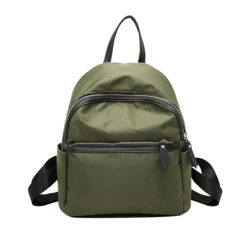 

CHALLEN Brand Small Waterproof Nylon Women Backpack Fashion Green Shoulder Back Bag Preppy Style Backpacks for Teenage Girls
