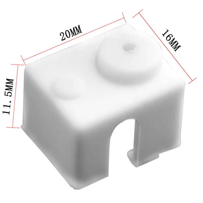 E3D V6 силиконовые носок 3D принтер Поддержка V6 PT100 Оригинальный J-головки hotend 1,75/3,0 мм блок нагревания экструдер Prusa i3 MK3 4 цвета