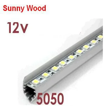 

high brightness V shape with glare shiled rigid LED strip 5050 36LED/0.5M ,LED bar light,cabinet light LED-HS-V-50-0.5M