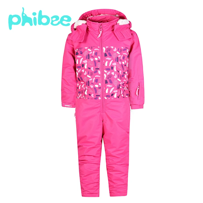 Phibee/детская одежда; лыжный комплект; Одежда для мальчиков и девочек; теплая детская одежда; водонепроницаемый, ветрозащитный, дышащий спортивный костюм
