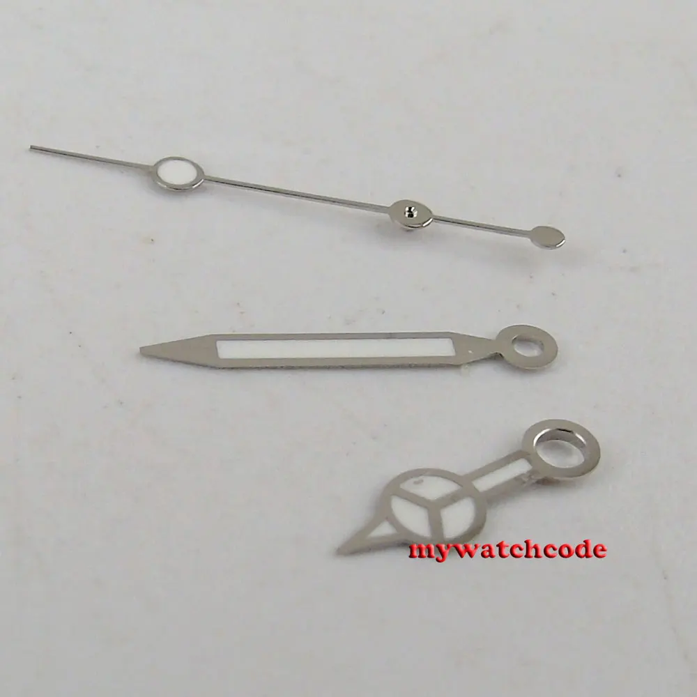 Silver Color White Watches Hands Fit 8205 8215 Mingzhu Dg2813 Automatic