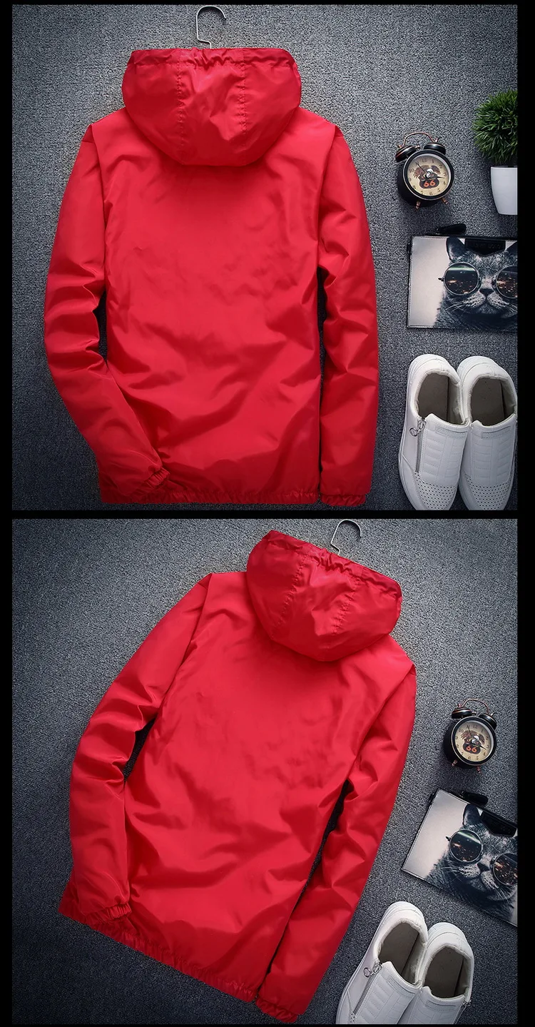 Размер 6XL 5XL 7XL весна осень ветровка с капюшоном для молодых мужчин тонкая одежда высшего качества водонепроницаемая куртка размера плюс