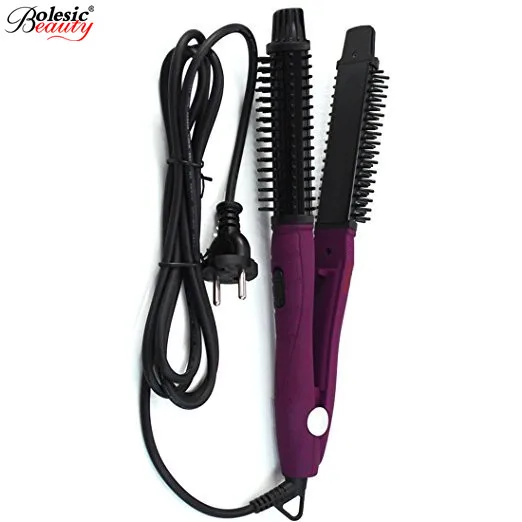

Flat Iron Comb Hair Straightener New Style 2 in 1 Pro Ceramic Corn Curls Magic Hair Roller Hair Straightener wand iron