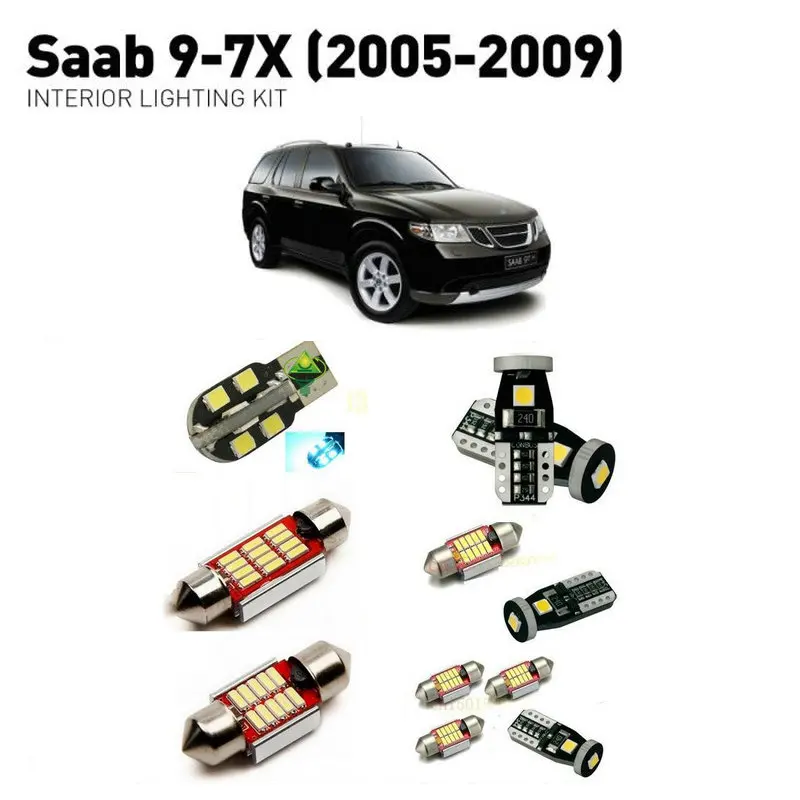 Led interior lights For SAAB 9-7x 2005-2009 14pc Lights Cars lighting kit automotive bulbs Canbus | Автомобили и мотоциклы