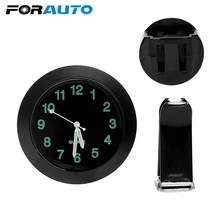 Автомобильные часы с зажимом на вентиляционное отверстие, кварцевые Автомобильные украшения, черные Серебристые часы для автомобиля, мини механика, украшения, автомобильные часы для авто, дома