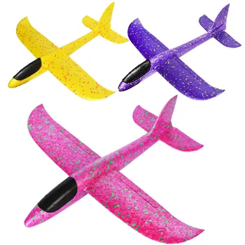 

Hand Launch Throwing Glider Aircraft Inertial Foam EPP Airplane Toy Children Plane Model Outdoor Fun Toys Random Color