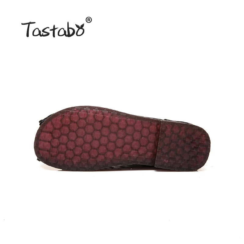 Женские ботильоны из натуральной кожи Tastabo дышащие удобные ботинки на низком