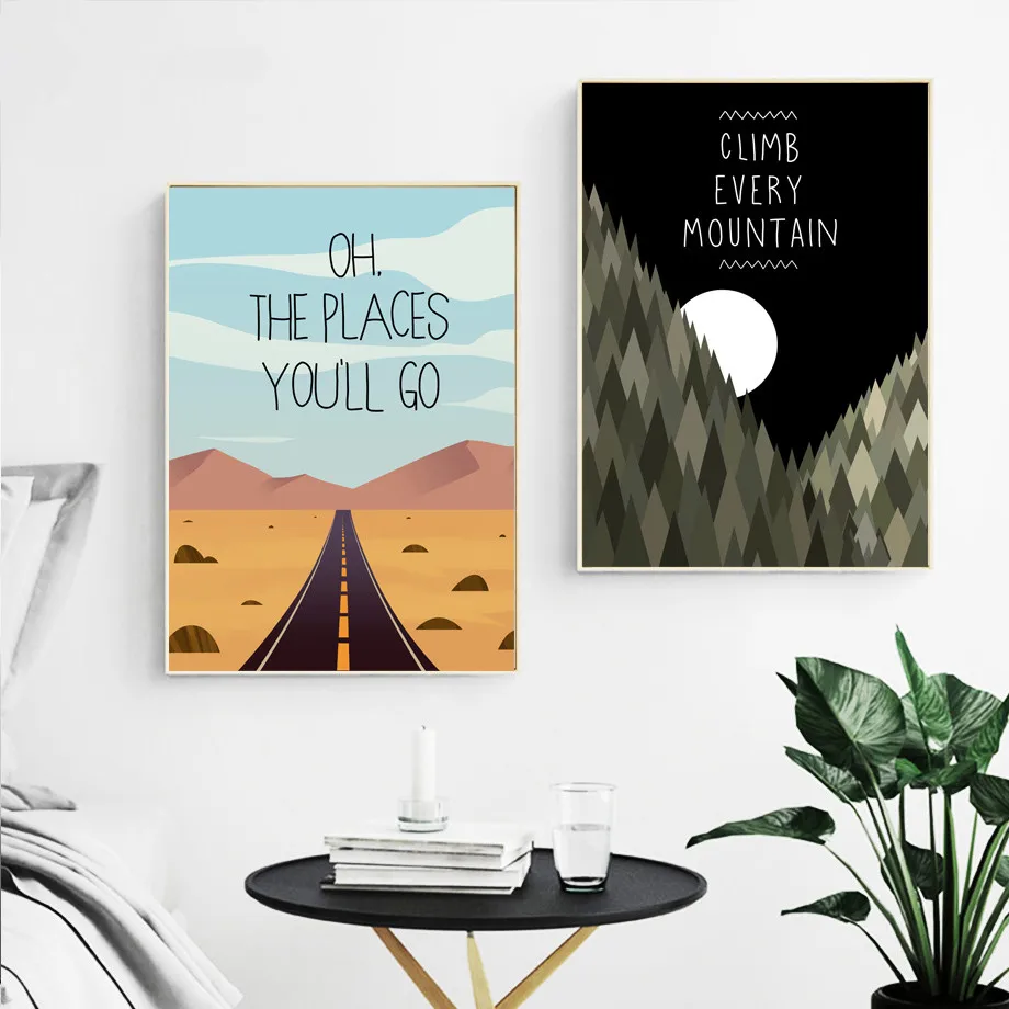 Polar-Bear-Road-Mountain-Moon-Planet-Wall-Art-Canvas-Painting-Nordic-Posters-And-Prints-Wall-Pictures (2)
