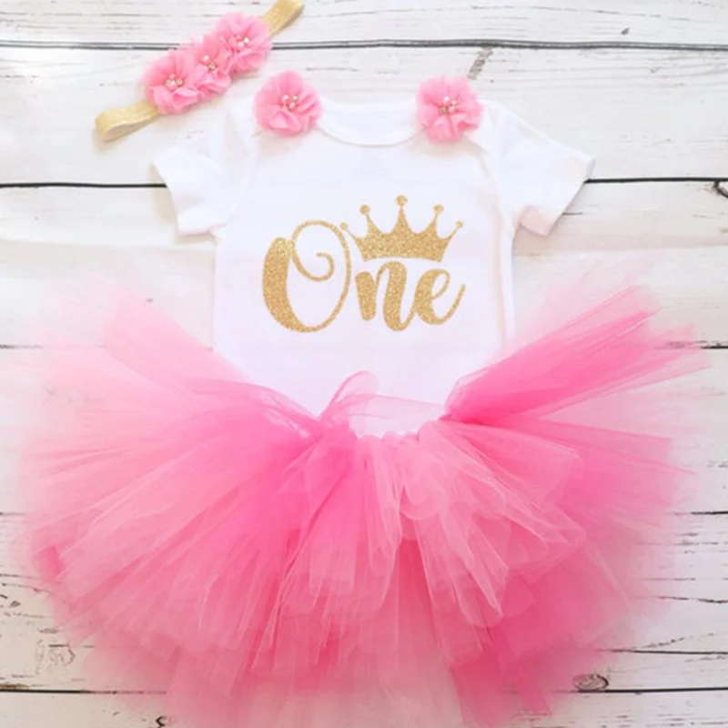 vestido de princesa infantil, roupas de aniversário de 1 ano, 12 meses de batismo