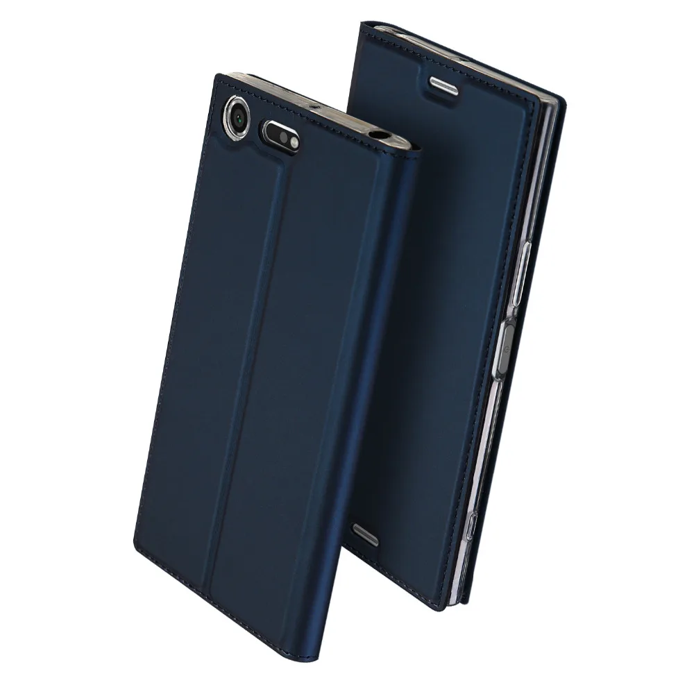 Роскошный кожаный чехол книжка для Sony Xperia XZ Premium Модный бумажник G8141 чехлы с двумя