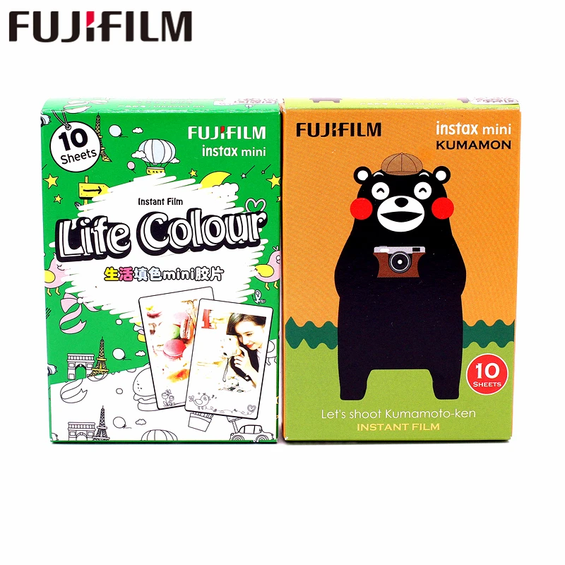 Fujifilm Fuji Instax Mini 8 20 листов медведь Кумамон и life цветная пленка для 7 9 50 s 90 25 Share SP-1 SP-2