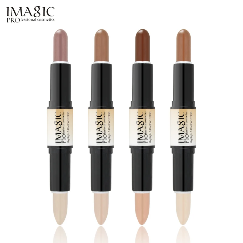 IMAGIC Makeup Creamy Double-ended 2in1 Contour Stick Contouring Highlighter Bronzer Create 3D Face Concealer Full Cover Blemish - Image 3