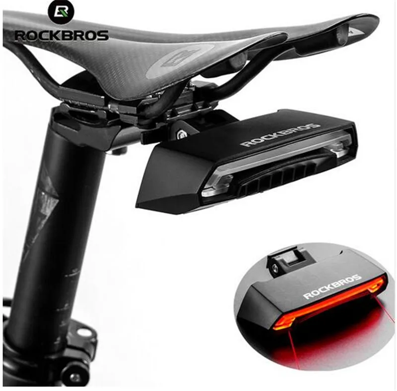 

ROCKBROS Bicycle Light USB Rechargeable Tail Light LED Warning Rear Lights Cycling Smart Wireless Remote Control Turn Signal