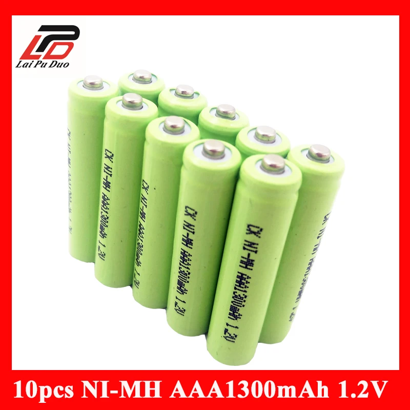 100% абсолютно новый 10pcs1. 2В Ni-MH AAA перезаряжаемый аккумулятор настоящая Высокая
