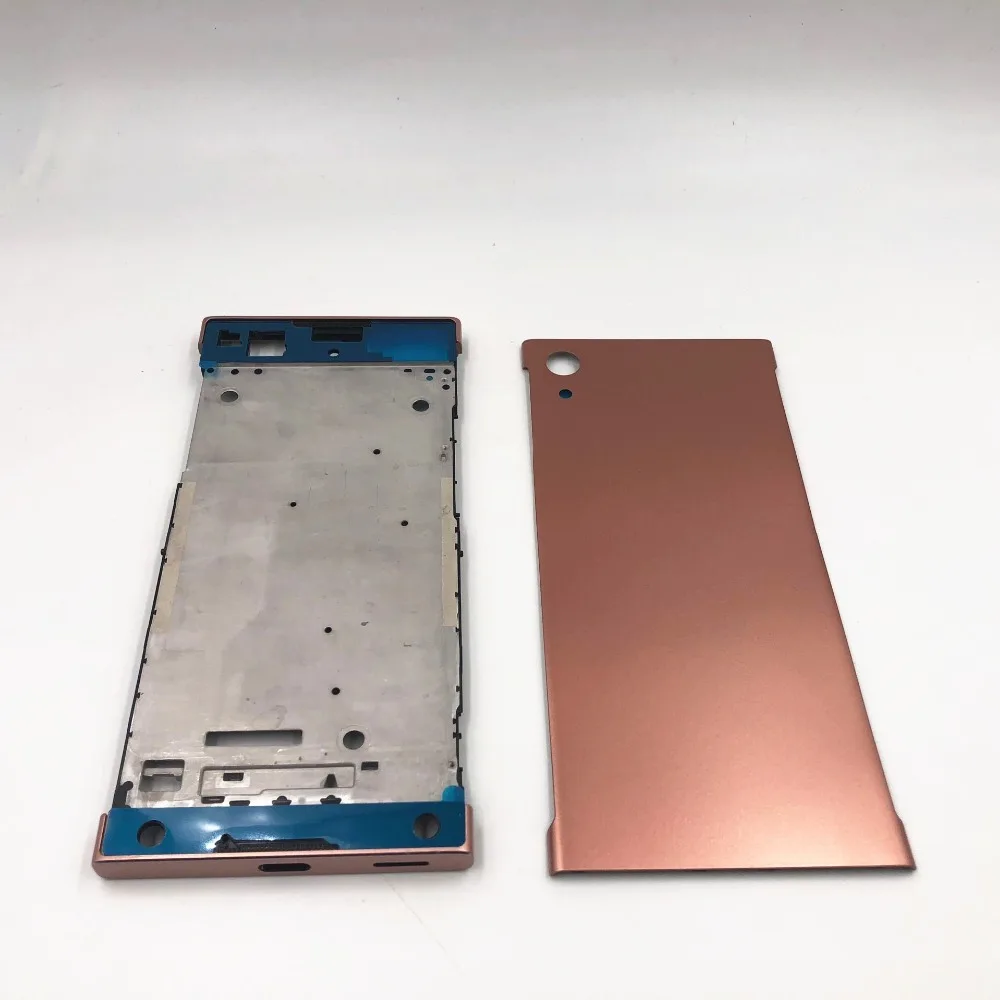 Полный корпус средняя передняя рамка Корпус для sony Xperia XA1 G3116 G3115 G3112+ боковой рельс полоса с боковыми кнопками