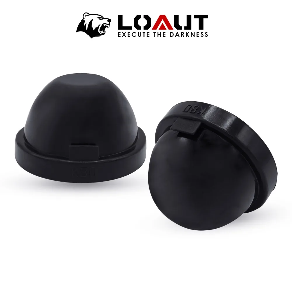 

K80 80mm X 52mm 2PCS HID LED Headlight Headlamp Dust Cover Cap Rubber Waterproof Dustproof Sealing