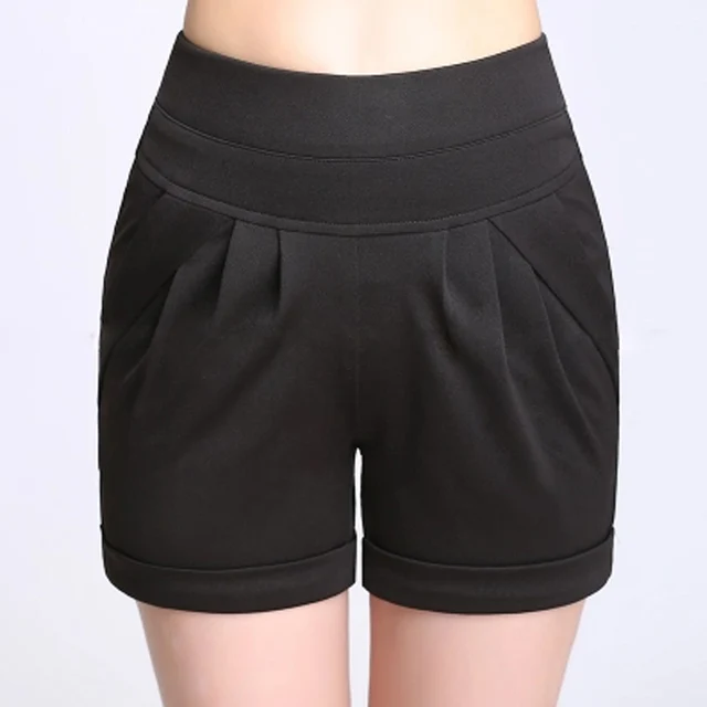 Elastic Women's Shorts Plus Size 4XL 5XL 6XL Casual Clothing Casual
