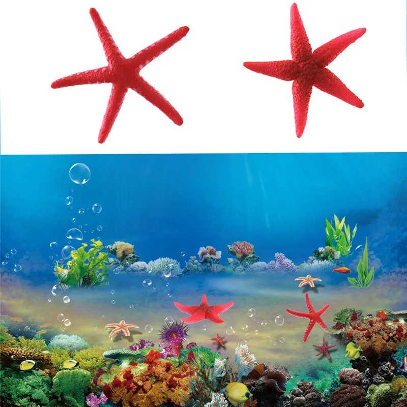Noctilucence Indah Simulasi Starfish Ikan Tangki Dekorasi Ornamen