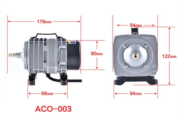 Resun ACO 001 003 004 006 008 008A 012 012A 018 018A Электромагнитная воздушный насос ACO-001 ACO-003 ACO-004 ACO-006 ACO-008 ACO-012