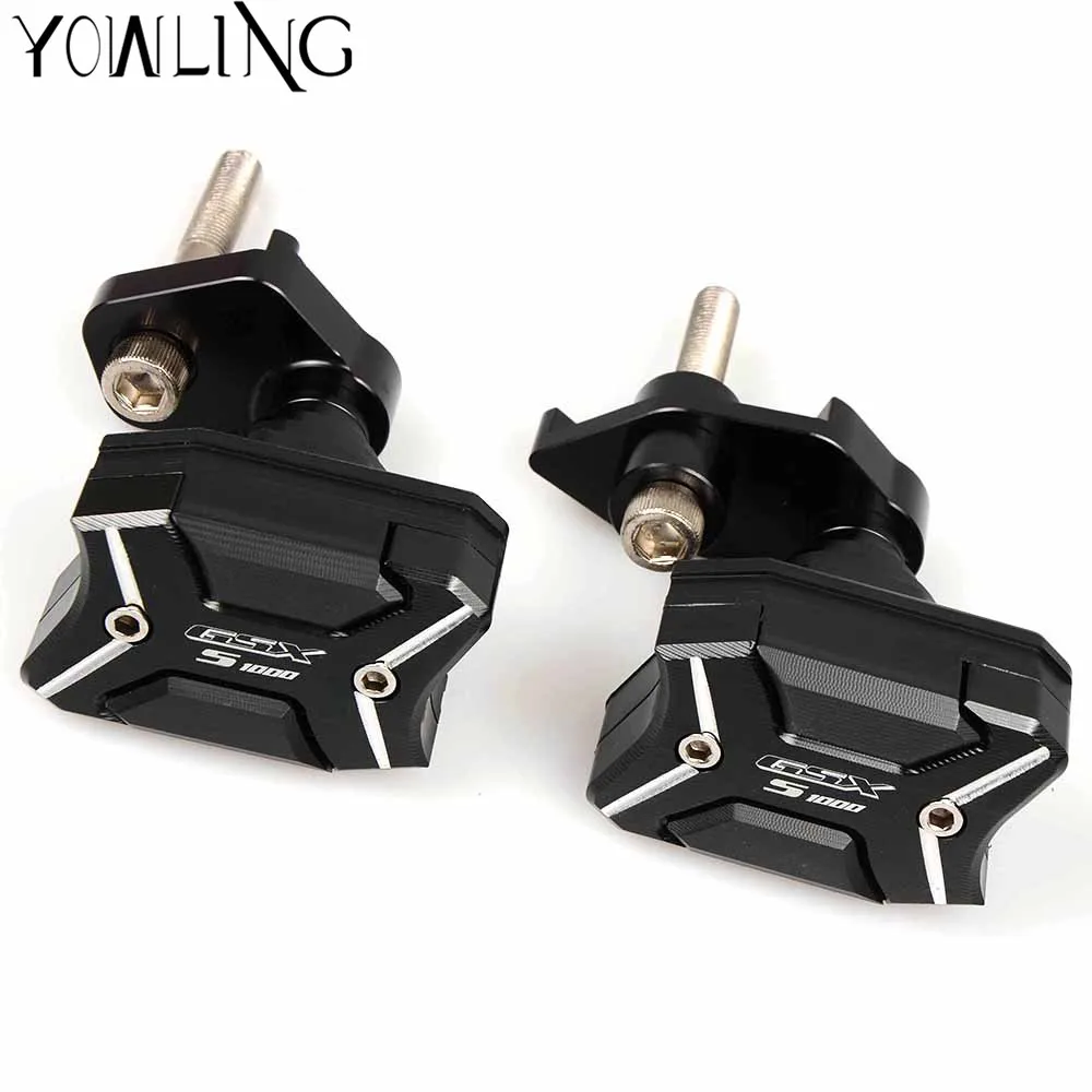 Motorcycle Accessories CNC Frame Sliders Crash Pad Cover Falling Protector Guard For Suzuki GSX-S1000 GSX-S 1000 2015 2016 2017 Motorcycle Accessories CNC Frame Sliders Crash Pad Cover Falling Protector Guard For Suzuki GSX-S1000 GSX-S 1000 2015 2016 2017