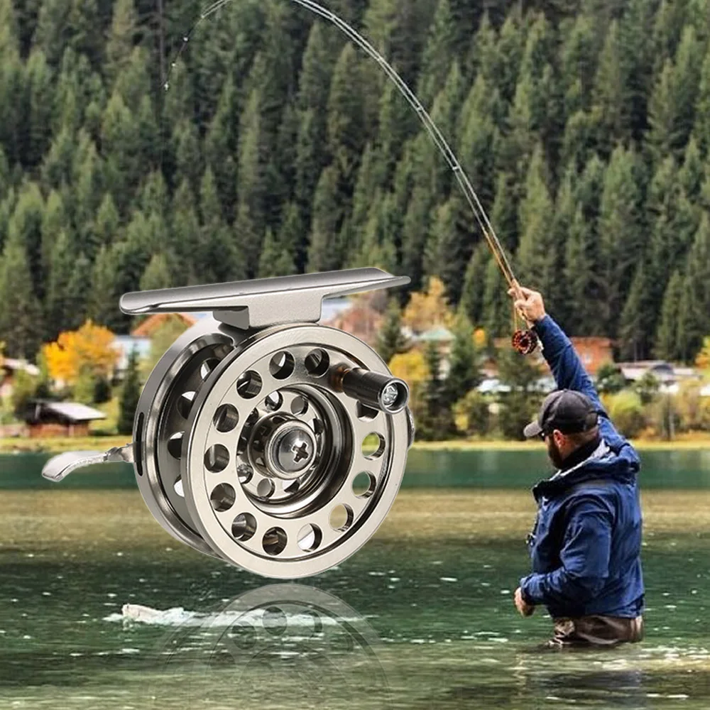 Катушка для ловли нахлыстом 49,5 мм 59 мм с алюминиевым материалом BLD50 BLD60 Ice G-ratio 1:1 для правшей рыболовное колесо для ловли нахлыстом