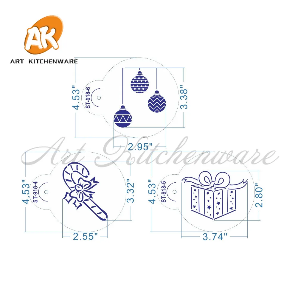 6 шт колокольчик Рождественская елка трафарет для выпечки торта инструменты для выпечки пластиковый трафарет для украшения торта набор инструментов для печенья ST-918