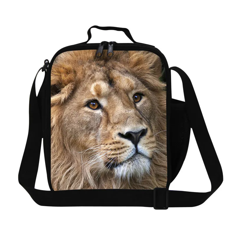 Dispalang классная голова льва 3D принт термопакеты для обеда Водонепроницаемый школьная коробка для обеда для пикника Портативный еды посылка Герметичная сумка для еды