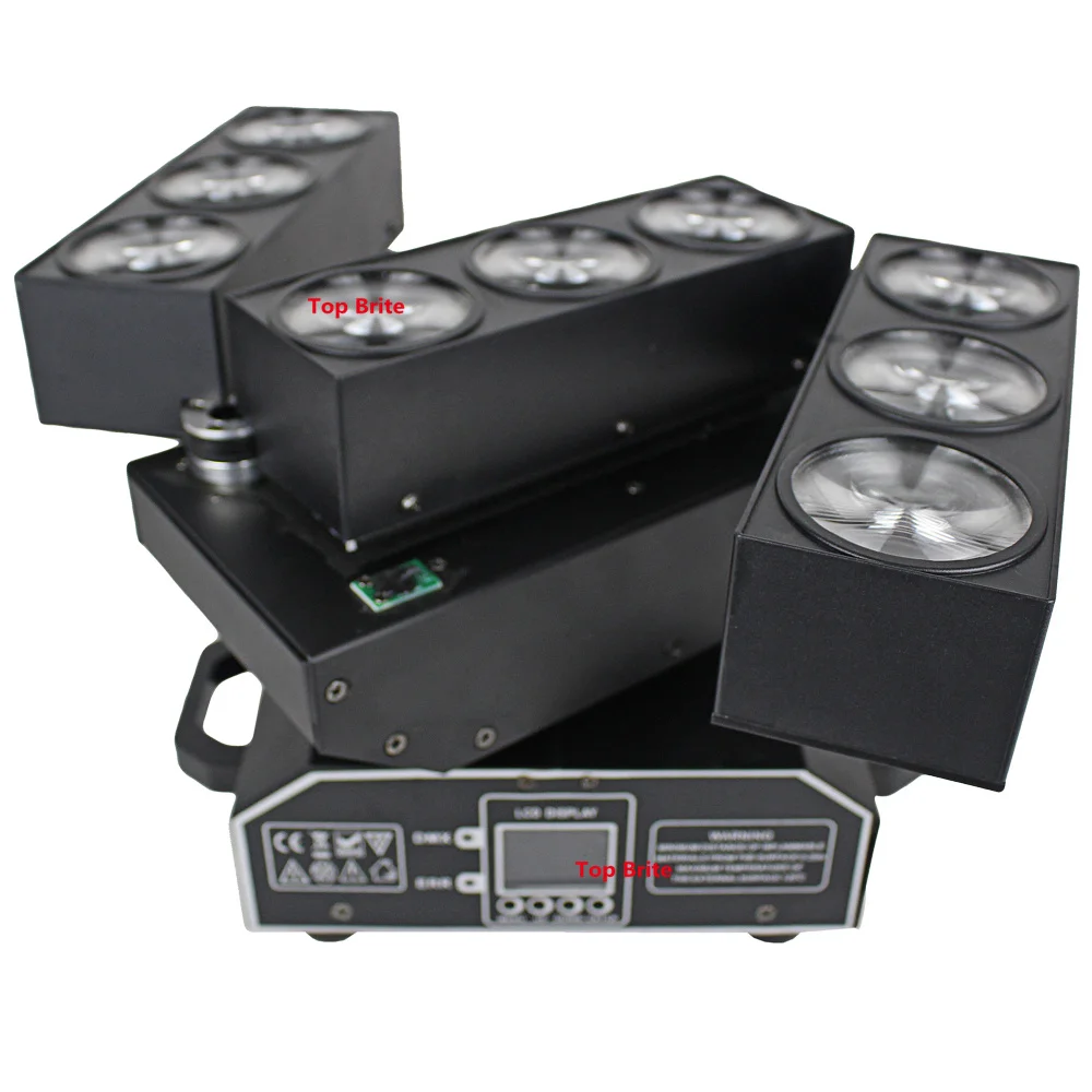 Светодиодный прожектор с движущейся головкой 4x lot 4 в 1 Cree 9X10W 15/20/47 каналов|moving head