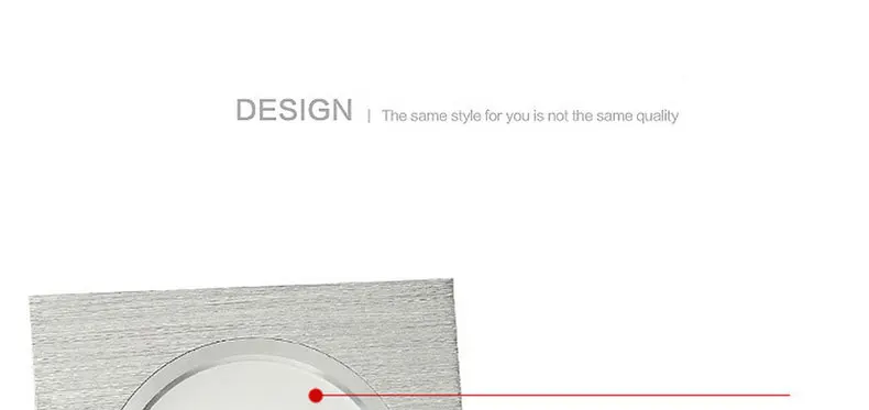 2.5inch Downlight LED 6w 9w 12w 220v Nature White Square Recessed LED Lamp Spot Light for Living Room Foyer Bedroom Kitchen