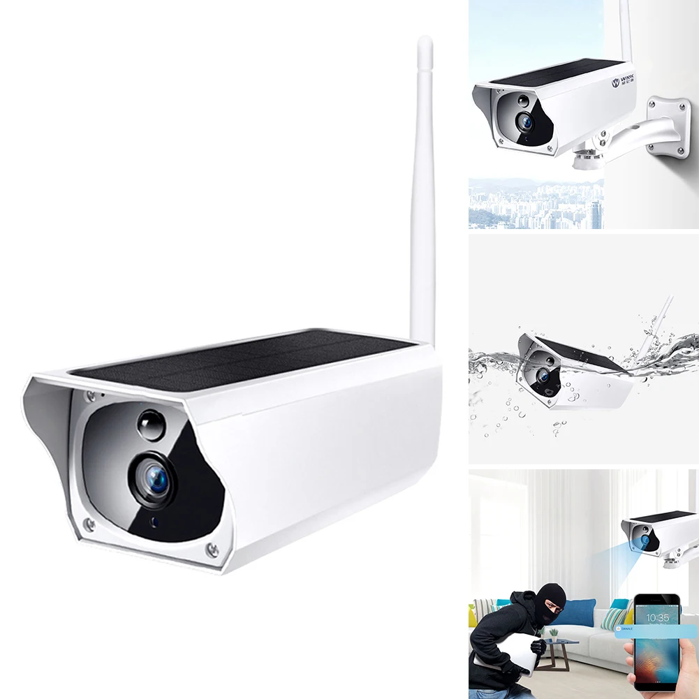 

1080P Wireless Solar Powered Night Vision Mobile Remote Monitor HD USB Low-power WIFI Outdoor Security Camera Waterproof