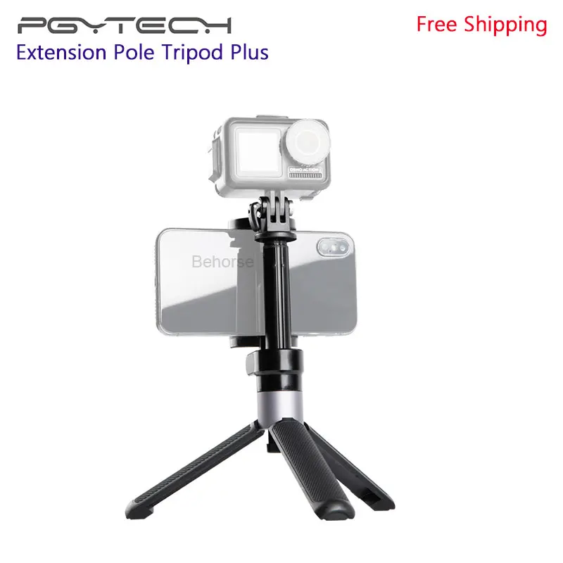 

PGYTECH DJI OSMO ACTION Camera Extension Pole Tripod Plus Selfie Stick for Insta360 One X for Gopro Sport Camera Accessories