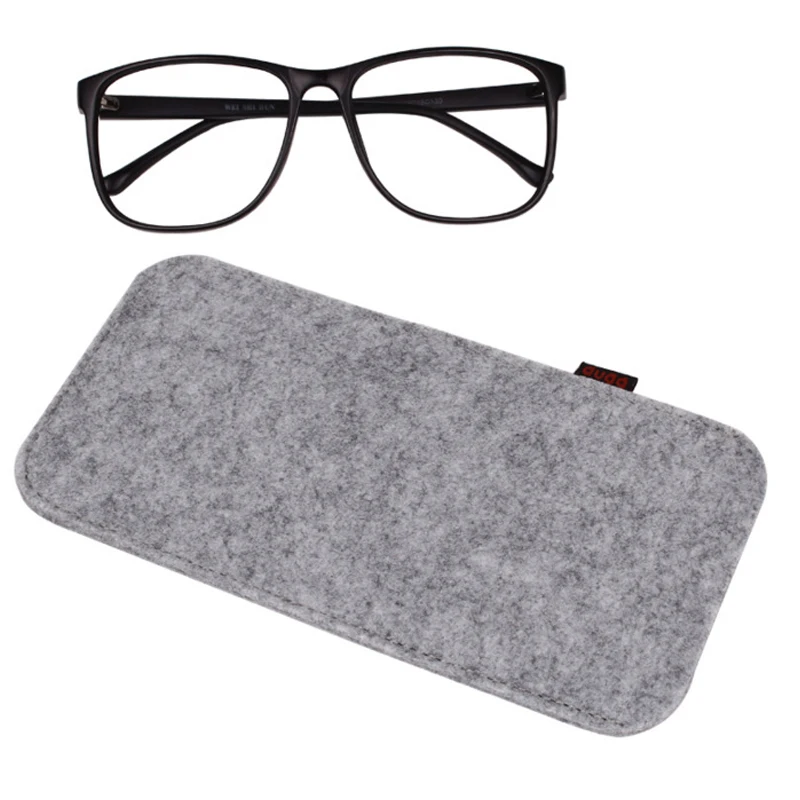 LNRRABC однотонные удобные в переноске удобные мягкие чехлы для очков и сумки фетровые солнцезащитные очки квадратная сумка для макияжа аксессуары для очков