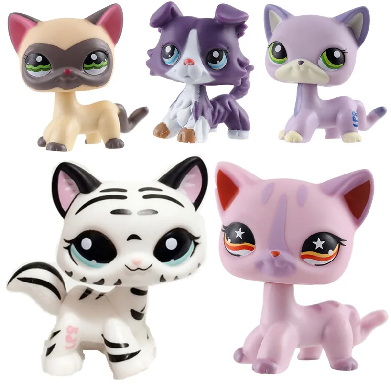 LPS игрушка для домашних животных серия кошек милый короткий Кот тигр кот большой