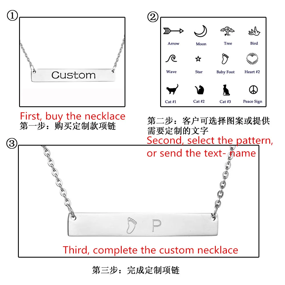Ожерелье на заказ, именное ожерелье, персонализированное, выгравированное, табличка с надписью, очаровательное ювелирное изделие, подвеска из нержавеющей стали, ожерелье для женщин