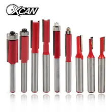 XCAN 1/4 ''хвостовик древесины фрезы прямой рифленый фрезы один два рифленых подшипника Guibded триммер древесины фрезы XCAN 1/4 ''хвостовик древесины фрезы прямой рифленый фрезы один два рифленых подшипника Guibded триммер древесины фрезы