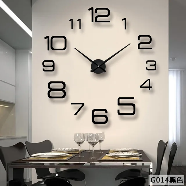 Wall Clock Sticker Modern Design Diy Clocks Art Decorative Wall Clock Sticker Modern Design Diy Clocks Art Decorative Hanging Large Watch Home