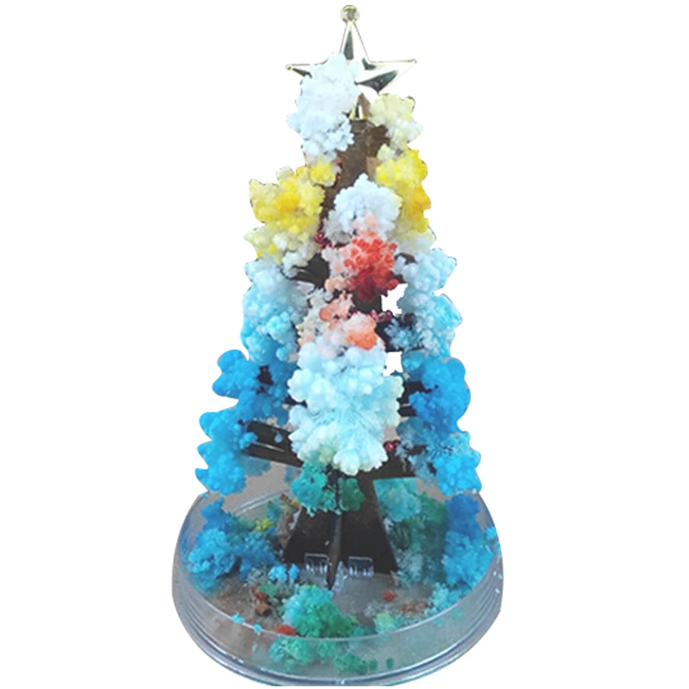 

5PCS 2019 10Hx6Wcm Visual Multicolor Mystically Christmas Trees Magic Growing Paper Tree Japan Educative Baby Toys For Children