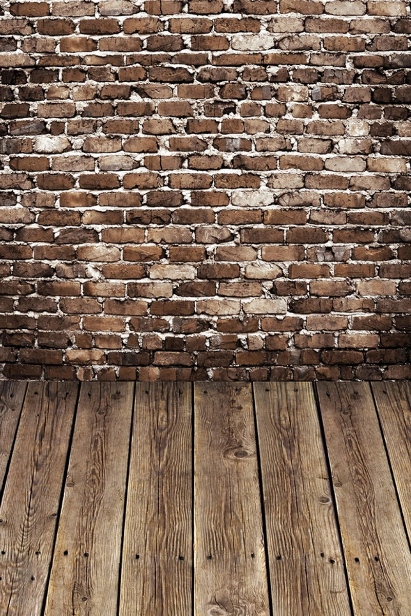 

{Custom size} vintage brick wall with floor Photography backdrops for studio studio Background for kids advertisement N-014