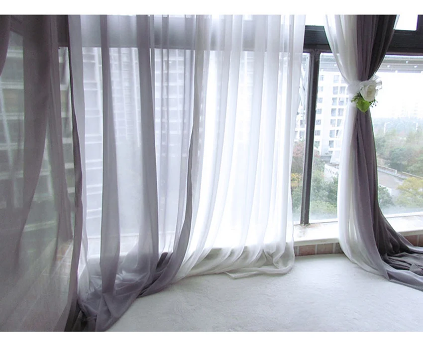 Тюль 100 см, оконная панель, синие занавески для гостиной, готовые оконные занавески, тюль для кухни, занавески на окна, WP184-30
