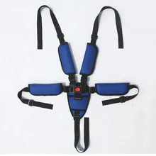 1pc Baby Protection Seat Stroller Belt 5 Point Harness Safe Belt Seat For Stroller High Chair Pram Buggy Children Kid Pushchair imbaby high landscape baby stroller pram folding warm baby pushchair buggy for children travel rubber non slip wheels for winter