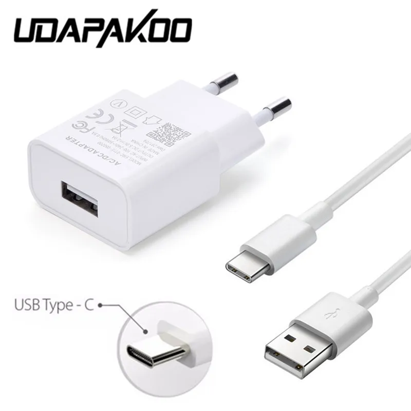 

Fast usb charger Adapter & 1M Type c usb Cable For Xiaomi mi 8 9 huawei mate 20 10 9 P20 pro lg g5 q8 V40 One Plus 7 6 Pixel 2 3