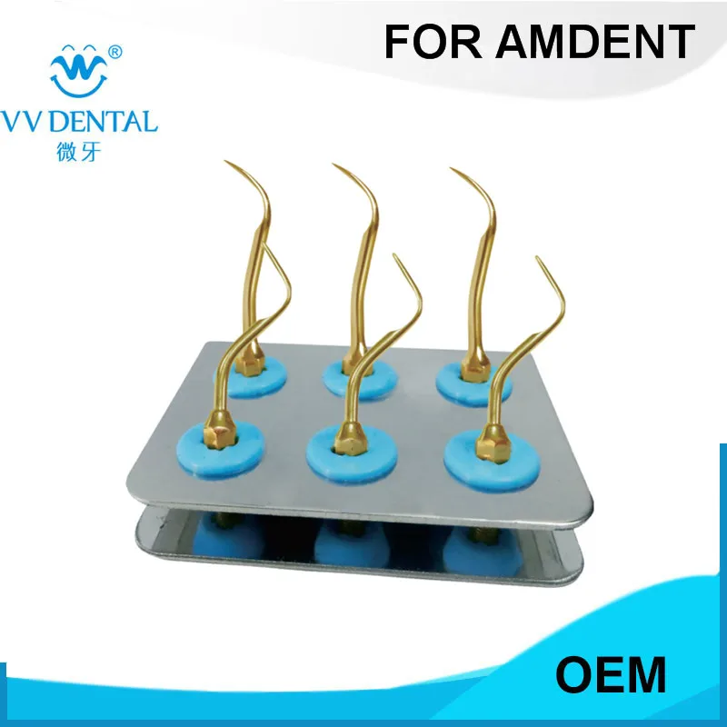 

1set ASKG AMDENT Scaler Standard Kit GOLD WITH AMDENT TIPS #37 #39 DENTAL MATERIAL