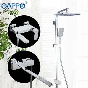 

GAPPO shower faucet taps mixer waterfall shower mixer tap wall mount rainfall shower set Bath faucets taps