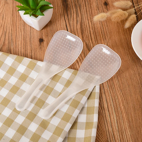 

2Pcs Creative Nonstick Spoon Scoop Shovel Hit Steamed Rice Steamed Rice Kitchen Cooker Rice Spoon Rice Shovel Plastic Spoon