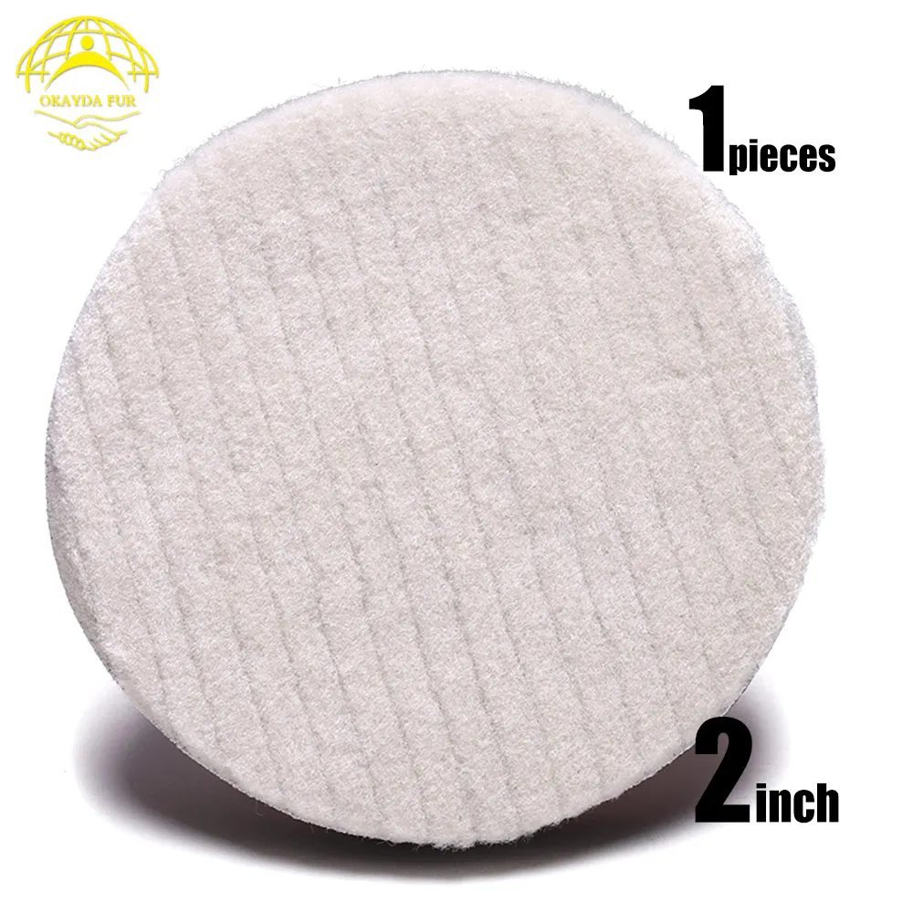 

OKAYDA Polishing Pad Car sheepskin wool Polisher Bonnet sponge buffing pad Buffer Grinding Waxing Adhesive 55 mm 1pc