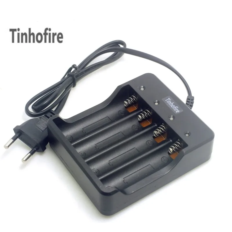 Tinhofire 4 Slots Intelligent Battery Charger with short circuit protection For 4X 18650 lithium-ion rechargeable battery Tinhofire 4 Slots Intelligent Battery Charger with short circuit protection For 4X 18650 lithium-ion rechargeable battery