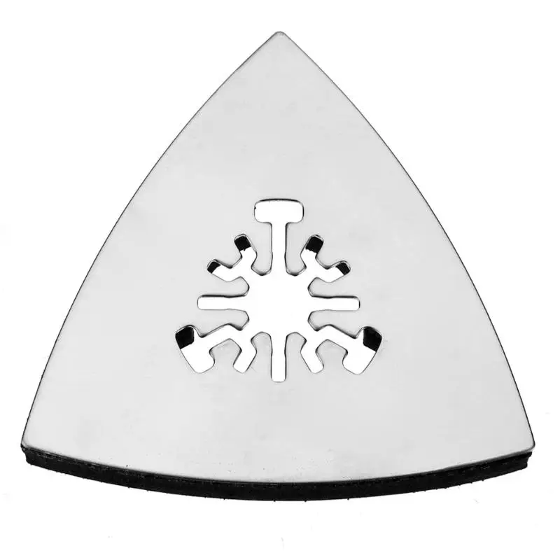  80mm Triangular Sanding Pad Oscillating Multi Tools Stainless Steel Rotary Tools for Fein Multi Mas