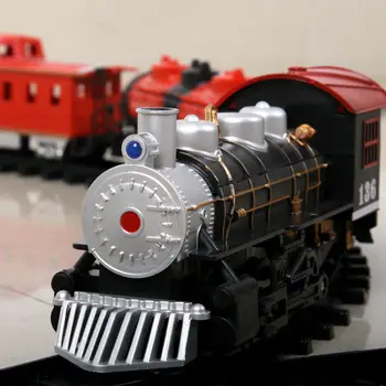 

Electric Train Set Kids Educational Toys Battery Operated Railway Car Xmas Gift Tomas Train